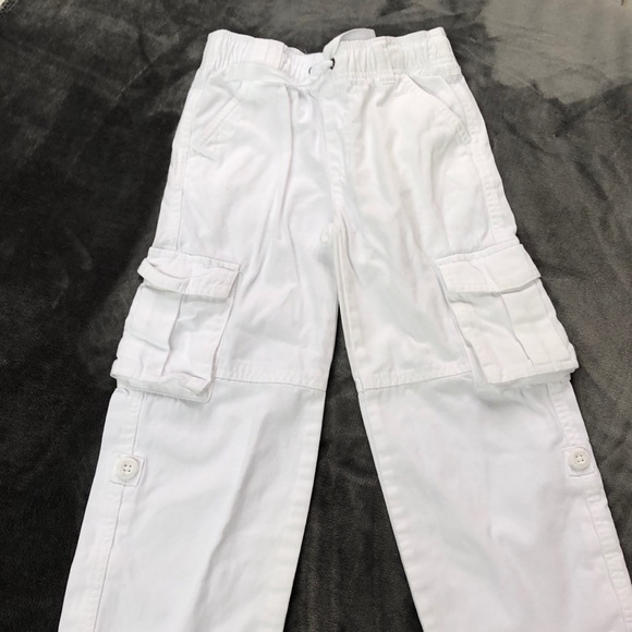 boys white cargo pants